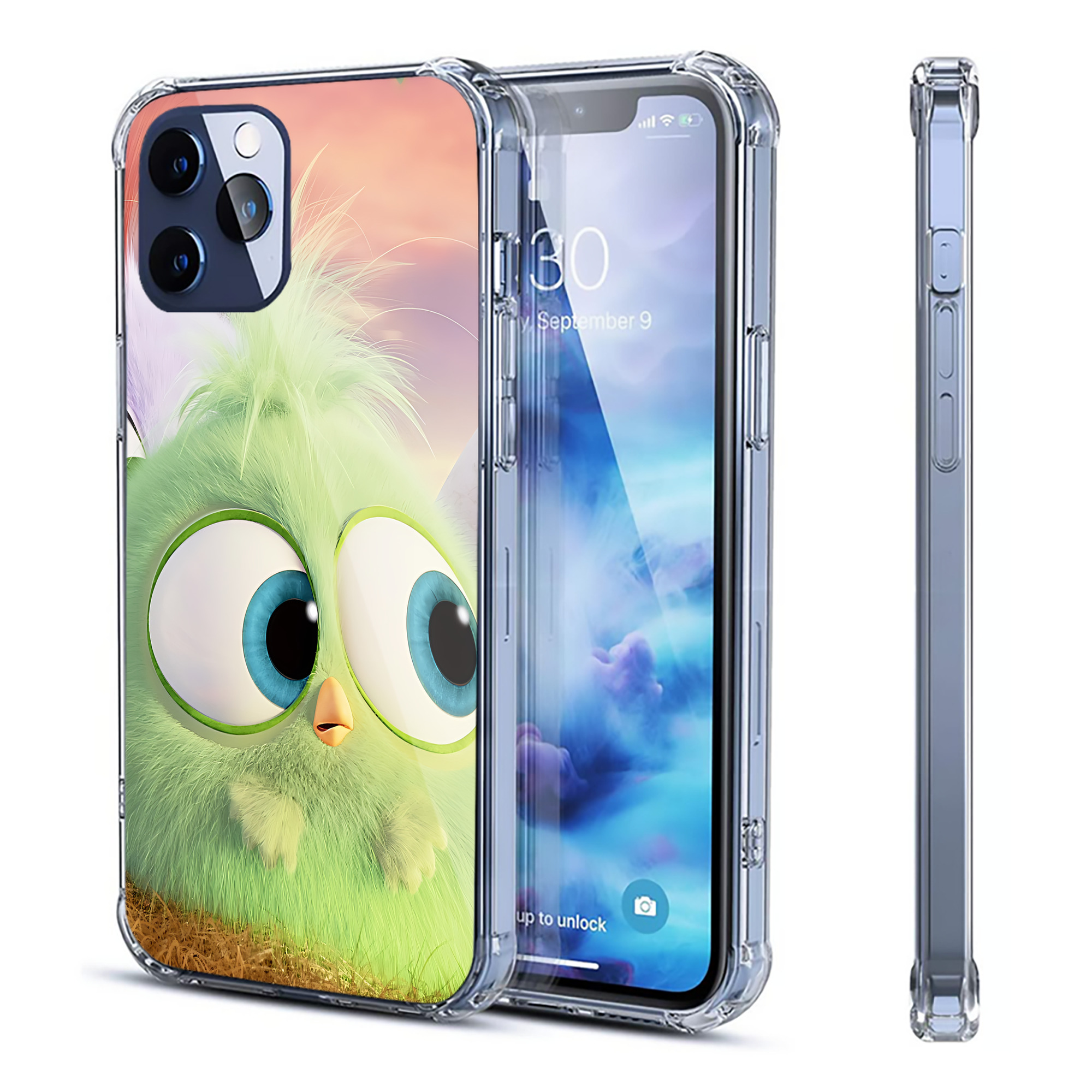 （画像用） Angry Birds アングリーバード 【iPhone 12シリーズ対応】透明スマホケース（クリアソフトケース）
